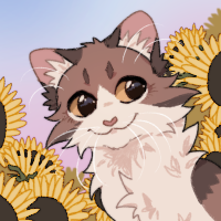 Profile picture of a drawn cat